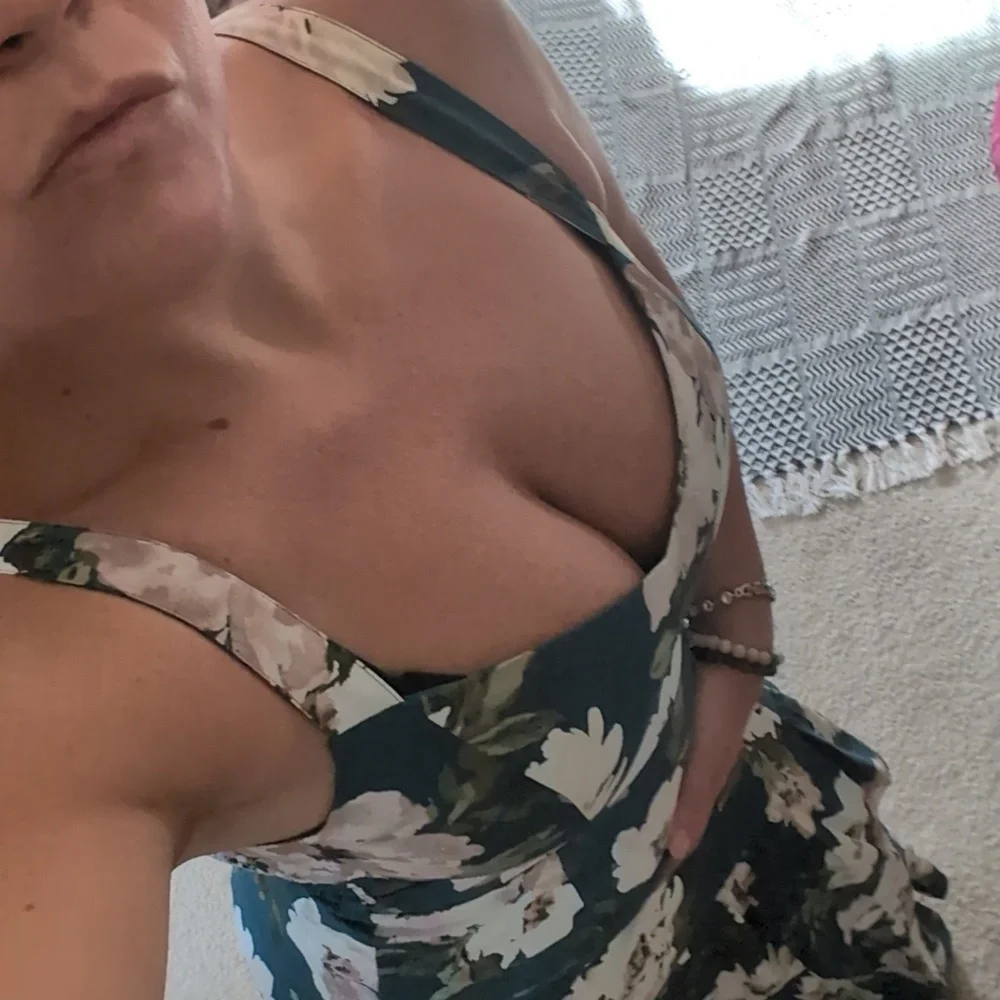 Abercrombie & Fitch Chic Teal Long Floral Maxi Dress